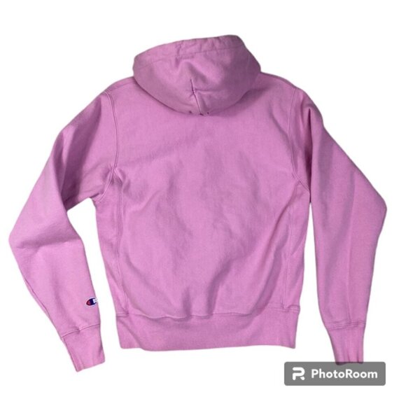 Champion reverse weave pink hoodie S thick retro streetwear vintage - Picture 4 of 12